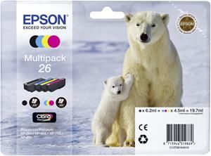 EPSON cartridge T2616 (black/cyan/magenta/yellow) multipack (lední medvěd)