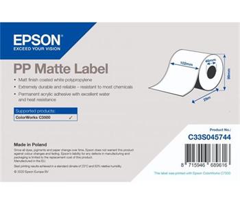 EPSON PP Matte Label - Continuous Roll: 102mm x 29m
