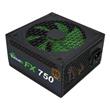 EVOLVEO FX 750, zdroj 750W, 80+ Bronze, ATX 2.2, 2× PCIe, aPFC, tichý 140mm ventilátor, 6x SATA, bulk, záruka 3r, černý