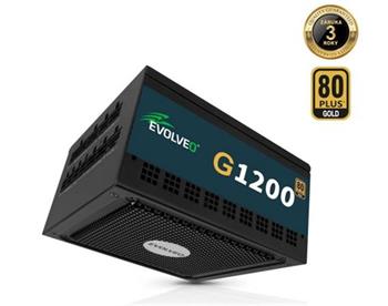 EVOLVEO G1000 PCIe 5.0, zdroj 1000W, ATX 3.0, 80+ GOLD, 90% účinnost, aPFC, 140m