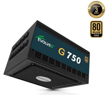 EVOLVEO G1000 PCIe 5.0, zdroj 1000W, ATX 3.0, 80+ GOLD, 90% účinnost, aPFC, 140m
