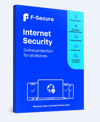 F-Secure INTERNET SECURITY pro 1 zařízení na 2 roky - CZ elektronicky
