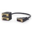 GEMBIRD A-DVI-2DVI-01 Adaptér/rozdvojka DVI-D samec na 2× DVI-D samice – 0,3 m, černý