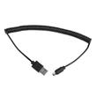 GEMBIRD CABLEXPERT Kabel USB A Male/Micro USB Male 2.0, 1,8m, Black, kroucený