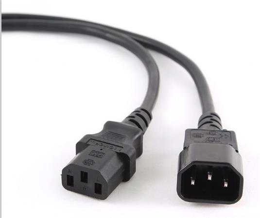 GEMBIRD Kabel síťový 1,8 m napájecí prodlužovací C13 na C14), VDE