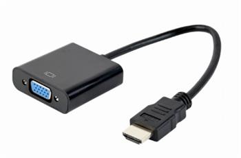 GEMBIRD kabelový adaptér HDMI na VGA M/F, černá