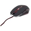 GEMBIRD MUSG-001-R herní optická myš, 2400 DPI, 6 tlačítek, USB, černá s červeným podsvícením