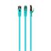 GEMBIRD S/FTP Cat. 6A LSZH patch cord zelený 1m