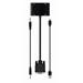 GEMBIRD VGA na HDMI + VGA adaptér kabel 0,15 m černý