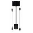 GEMBIRD VGA na HDMI + VGA adaptér kabel 0,15 m černý
