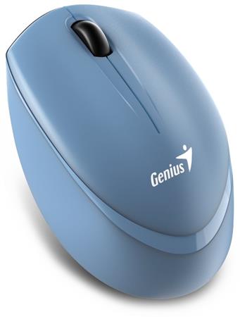Genius NX-7009 Myš, bezdrátová, optická, 1200DPI, 3 tlačítka, Blue-Eye senzor, USB, modrá