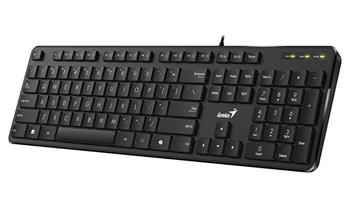 Genius Slimstar M200 , Klávesnice, drátová, USB, Copilot, CZ+SK layout, černá