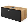 Genius SP-HF505BT, Reproduktor, 20W, Bluetooth 5.3, AUX vstup, sluchátkový výstup, ovládání hlasitosti, světlé dřevo