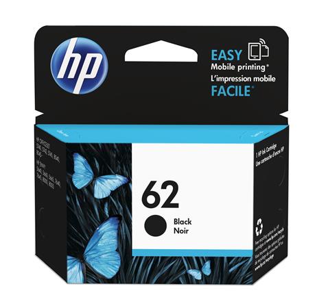 HP 62 Black Ink Cartridge, HP 62 Black Ink Cartridge