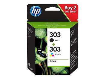 HP Ink Cartridge 303/Black/Tricolor/200/165 stran/2-Pack