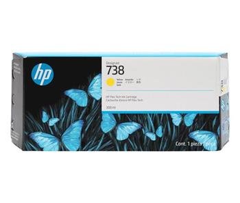 HP Ink Cartridge 738/Yellow/300 ml