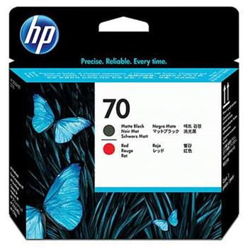 HP Printhead 70/Black matte and Red