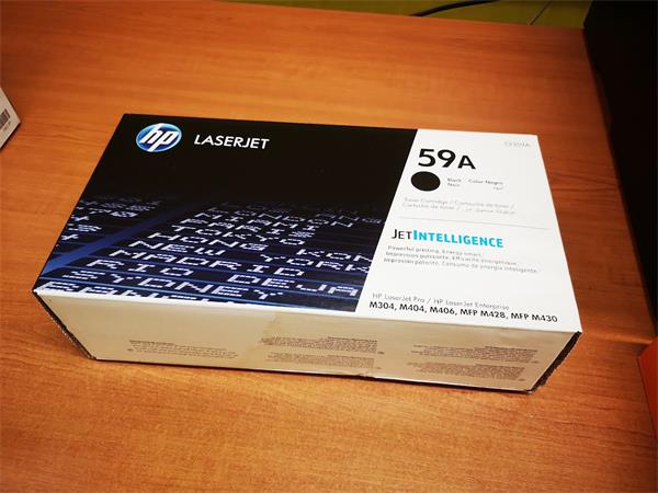 HP toner 59A/Black/3000 stran - poškozený obal