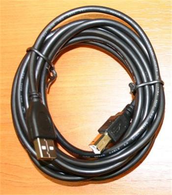 Kabel CABLEXPERT USB A-B 4,5m 2.0 HQ Black, zlacené kontakty