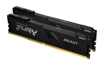 KINGSTON 16GB 2666MHz DDR4 CL16 DIMM (Kit of 2) FURY Beast Black