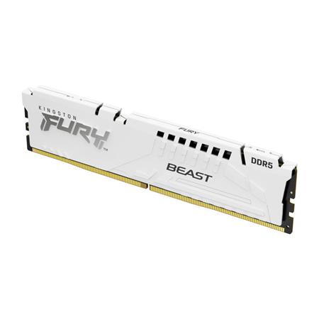 KINGSTON 64GB 6000MT/s DDR5 CL40 DIMM (Kit of 2) FURY Beast White XMP