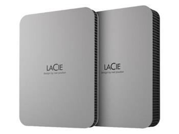 LACIE External Portable Hardrive 2TB USB 3.2 Gen 1 up to 5Gb/s USB-C, Space grey