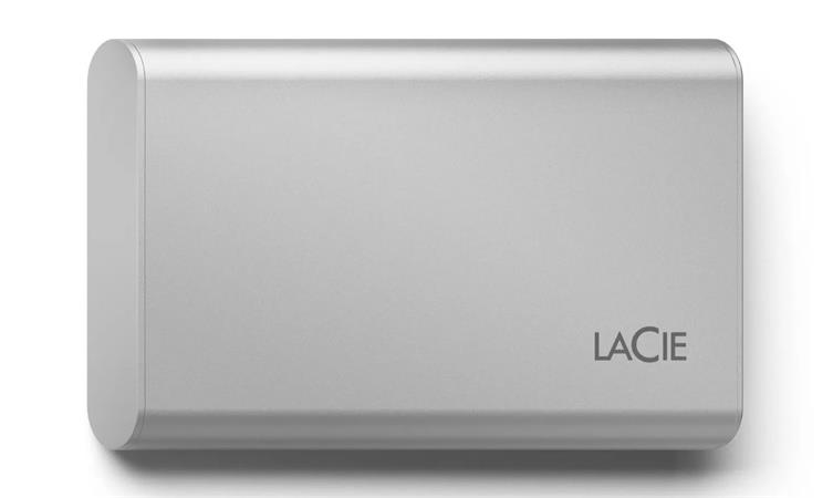 LACIE Portable SSD USB-C 2TB external portable SSD inc rescue service Moon Silver