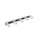 LANBERG 19" CABLE MANAGEMENT BRUSH PANEL 5 RINGS- TYPE B 1U GREY
