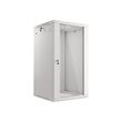 LANBERG 19" RACKOVÁ SKŘÍŇ PRO MONTÁŽ NA STĚNU 22U/600X600 (v rozloženém stavu) S PROSKLENÝMI DVEŘMI ŠEDÁ V2