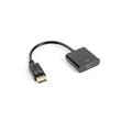 LANBERG DISPLAYPORT(M) 1.2->HDMI(F) ADAPTÉR 10CM ČERNÝ