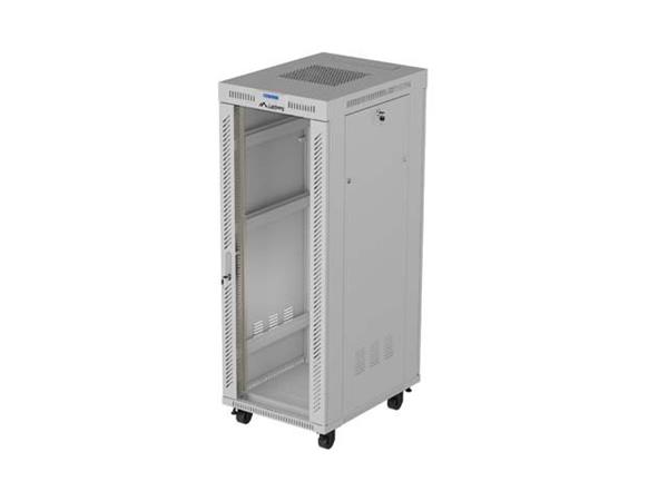 LANBERG INSTALAČNÍ RACK 19" 32U 600X800 ŠEDÉ SKLENĚNÉ DVEŘE LCD (FLAT PACK) V2