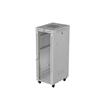 LANBERG INSTALAČNÍ RACK 19" 32U 600X800 ŠEDÉ SKLENĚNÉ DVEŘE LCD (FLAT PACK) V2