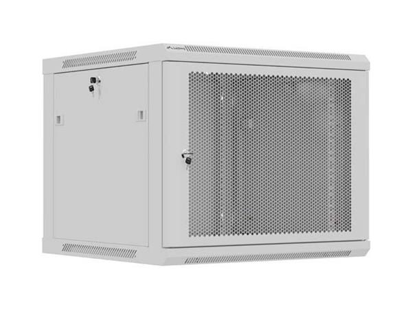 LANBERG NÁSTĚNNÁ INSTALAČNÍ SKŘÍŇ 19" 9U 600X600 ŠEDÉ PERFOROVANÉ DVEŘE (PLOCHÉ BALENÍ)