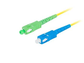 LANBERG optický patch cord SM SC/APC-SC/UPC simplex 3m LSZH G657A1 průměr 3mm, barva žlutá