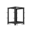 LANBERG OTEVŘENÝ RACK 15U 19" 600X600-1100 NASTAVITELNÝ ČERNÝ