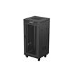 Lanberg RACK CABINET 19" FREE-STANDING 24U/600X600 (FLAT PACK) WITH MESH DOOR LCD BLACK LANBERG V2
