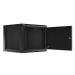 LANBERG RACK CABINET 19” WALL-MOUNT 9U/600X600 FOR SELF-ASSEMBLY WITH METAL DOOR BLACK (FLAT PACK)