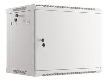 LANBERG RACKOVÁ SKŘÍŇ 19" PRO MONTÁŽ NA STĚNU 9U/600X450 PRO VLASTNÍ MONTÁŽ S KOVOVÝMI DVEŘMI ŠEDÁ (PLOCHÉ BALENÍ)