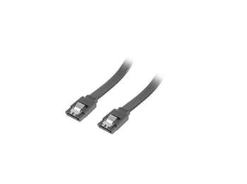 LANBERG SATA III datový kabel (6GB/S) F / F 70cm, rovný, kovová západka, černý