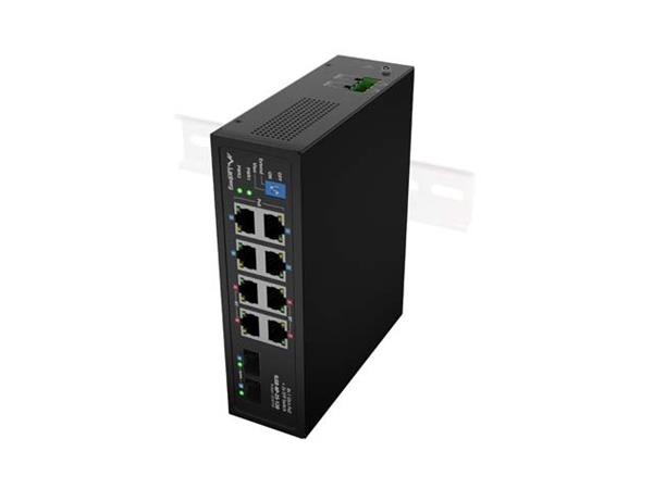 LANBERG SWITCH ILGE-8P-2S-120 LEHKÝ PRŮMYSLOVÝ POE 4XBT 4XAT 2XSFP DIN GIGABITOVÝ ETHERNET