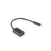 LANBERG USB Micro (M) 2.0 na USB-A(F) adaptér kabel 15CM černý OTG