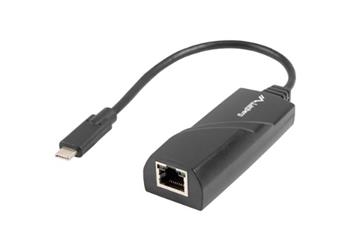 LANBERG USB->RJ45 ETHERNET ADAPTÉR SÍŤOVÁ KARTA USB-C 3.1 1X RJ45 1GB KABEL