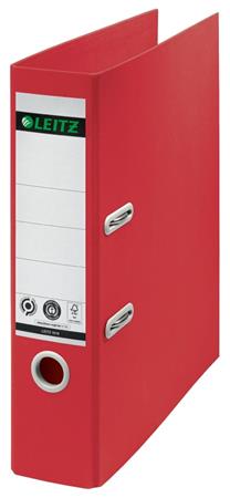LEITZ Ekologický pákový pořadač 180° RECYCLE, 80 mm, červený