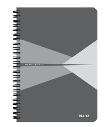 Leitz zápisník Office A5 s kartonovými deskami, drátěná vazba, čtverečkovaný