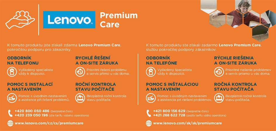 Lenovo rozšíření záruky Lenovo 2Y Premium Care with Onsite upgrade from 2Y Depot/CCI