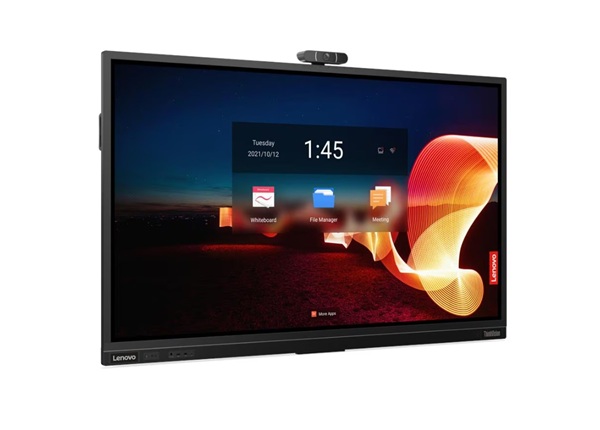 Lenovo ThinkVision T75 75" IPS Touch/3840x2160/8ms/400cd/1200:1/HDMI/DP/VGA/USB-A/USB-B/USB-C/RJ-45/VESA/Repro/Cam