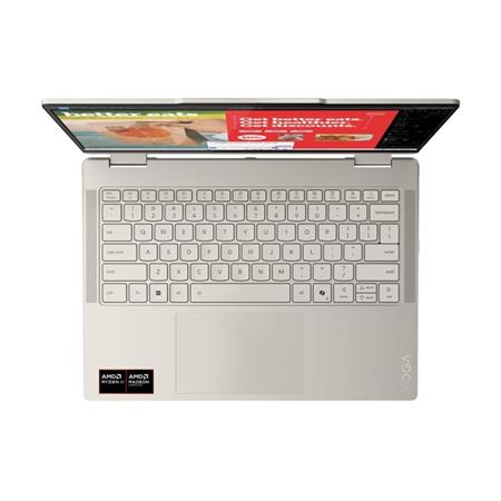 Lenovo YOGA 7 2-in-1 RyzenAI 7 350/24GB/1TB SSD/14"/2,8K/OLED/Touch/120Hz/až1100nitů/Pero/65W/3rOnSite/bez OS/béžová