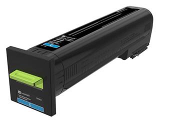 Lexmark CX82x, CX860 Cyan High Yield Return Program Toner Cartridge - 17 000 stran