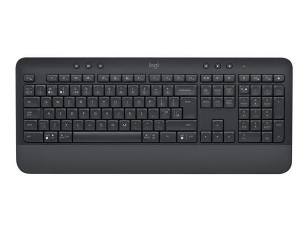 Logitech klávesnice Wireless Keyboard K650, CZ/SK, Bolt přijímač,bluetooth,tlumené klávesy, grafitová