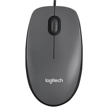 Logitech myš M90, optická, USB, 3 tlačítka, šedá, 1000dpi